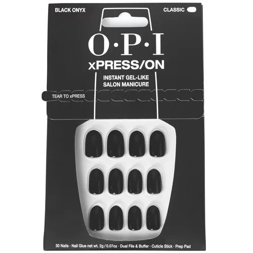 Miniatura 13 de OPI xPRESS/ON Press on Nails Short Round Classic, Long Almond & Coffin Shape Press-On Professional Nail Art Kit Zapatilla de cristal Velvet White