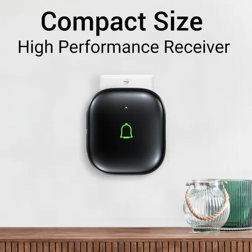 Miniatura 6 de Timbre de puerta inalámbrico IP66, timbre de puerta inalámbrico impermeable de 1000 pies, 32 campanas de 115 dB, 7 niveles Vol, modo de silencio