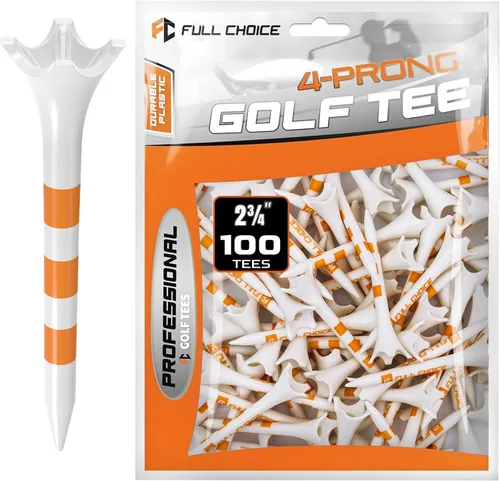 Miniatura 9 de 60/100 Pack Plastic Golf Tees (2-3/4"or 3-1/4"), Enhanced Durability & Stability, Designed to Reduce Friction and Side Spin