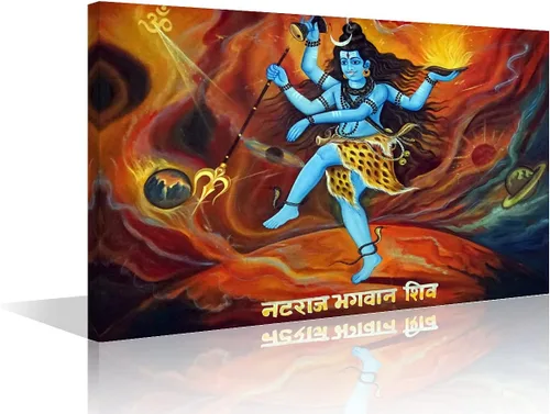 Miniatura 33 de TUMOVO Lord Ganesha - Decoración de pared Ganapati de Deidad india, cuadros impresos en lienzo, pósteres de pintura hinduismo cultural hindú