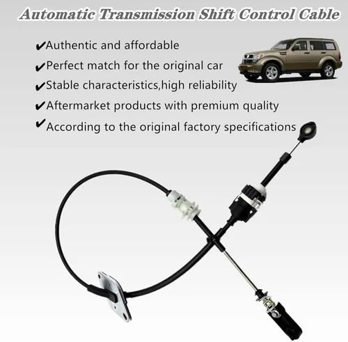 Miniatura 4 de Cable de control de cambio de transmisión automática, cable de control de cambio compatible con Jeep Liberty (2006-2012) / Dodge Nitro (2007-2011)