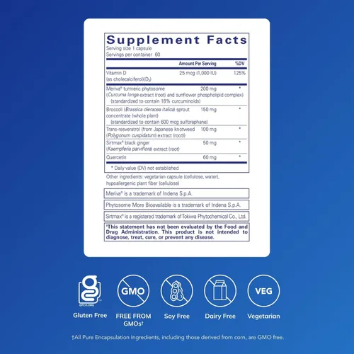 Miniatura 2 de Pure Encapsulations Inmune equilibrado Apoyo de la función articular, gastrointestinal y tiroidea* 60 cápsulas