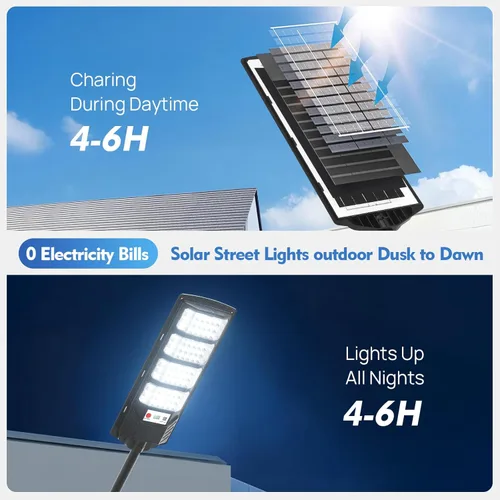 Miniatura 2 de Luz Solar de Calle al Aire Libre Impermeable, Luz Solar con Sensor de Movimiento, Luz LED Solar del Atardecer al Amanecer para Inundación de JZ4-2PC