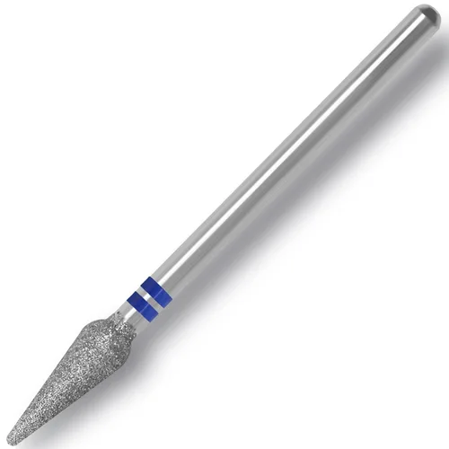 Miniatura 9 de Broca de uñas de diamante de 3/32 pulgadas, broca profesional de forma cilíndrica plana para uñas de gel acrílico, manicura seca, pedicura