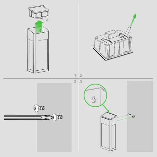 Miniatura 8 de Classy Caps SWL888 - Lámpara Lancaster de aluminio negro para cubierta y pared (paquete de 2) - Iluminación LED solar para exteriores, aluminio