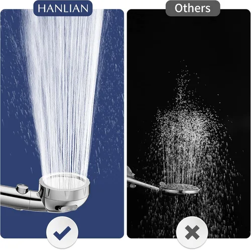 Miniatura 7 de HANLIAN On/Off Pause Camper Shower Head with Filters, Detachable Shower Head with Filter, High Pressure RV Shower Heads with Hose and Self-adhesive