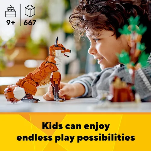 Miniatura 3 de LEGO Creator 31154 - Animales del bosque 3 en 1, juguetes de construcción para niños, niños y niñas, a partir de 9 años, con 3 opciones