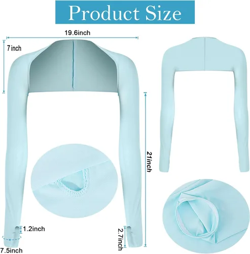 Miniatura 2 de PHOGARY Chal de enfriamiento mangas para brazos, protección solar UV, fundas de brazo cómodas y transpirables anti-UV para mujer