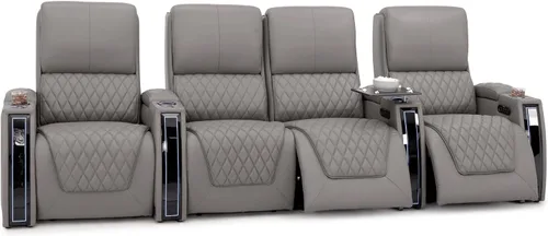 Miniatura 56 de Seatcraft Apex Zero-Gravity CoolZero - Asiento de cine en casa de cuero italiano, reposacabezas eléctrico, lumbar eléctrico, reclinable eléctrico