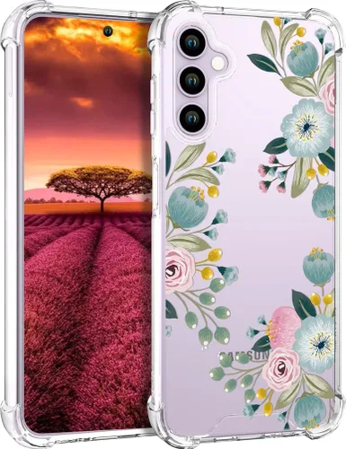 Miniatura 45 de Compatible con Samsung Galaxy S23 - Funda transparente para mujeres y niñas, diseño transparente (formas geométricas de arte abstracto)
