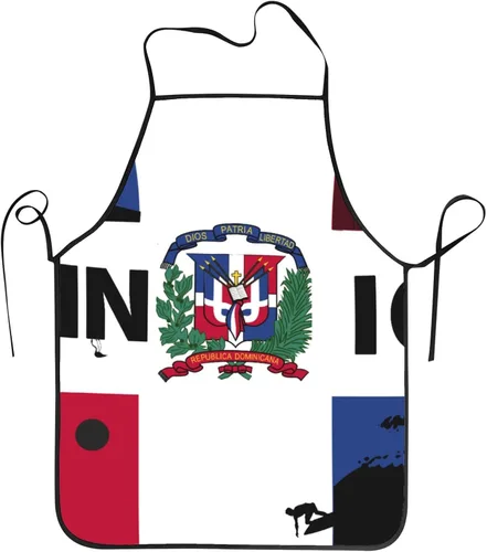 Miniatura 9 de Delantal impermeable de la bandera del orgullo del oso gay 100% poliéster, babero grande con impresión completa para el taller del restaurante