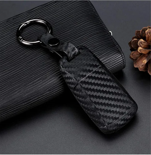 Miniatura 3 de Funda de goma de silicona suave con textura de fibra de carbono para Audi A4 A4L A5 A6 A7 A8 Q5 Q7 R8 RS Q3 RS4 RS5 RS7 S4 S5 S6 S7 S8 SQ5 SQ7 TT