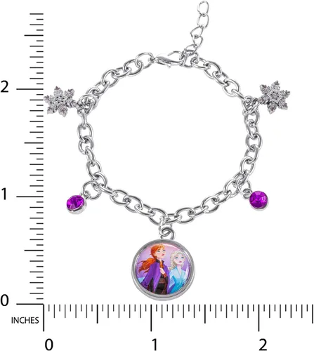 Miniatura 3 de Disney Frozen 2 Sisters Elsa and Anna Fashion - Juego de pulseras y collares con colgante