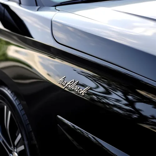 Miniatura 3 de Emblemas de coche personalizados, letras de acero inoxidable. Insignias automotrices con diseño de metal duradero, adhesivo fuerte. Regalo