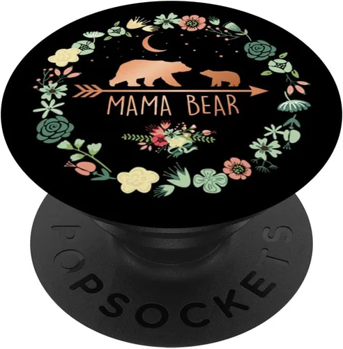 Mama Bear - Enchufe con diseño de flores, color oro rosa
