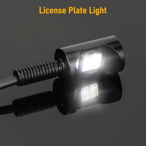 Miniatura 2 de Linkstyle 4 piezas luces LED de matrícula de 12V, lámpara de tornillo de etiqueta de matrícula de 8000K, impermeable, luces de bombilla LED