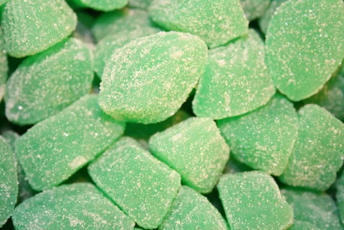 Miniatura 2 de Bayside Candy Rebanadas de caramelo de hojas de menta verde jalea (1 libra)