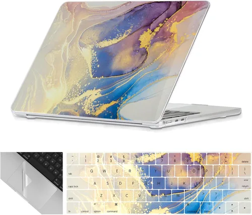 Miniatura 29 de Se7enline Funda compatible con MacBook Air de 15 pulgadas M4 M3 M2 2025 2024 2023 de 15.3 pulgadas con MacBook Air A2941/A3114/A3241 funda rígida