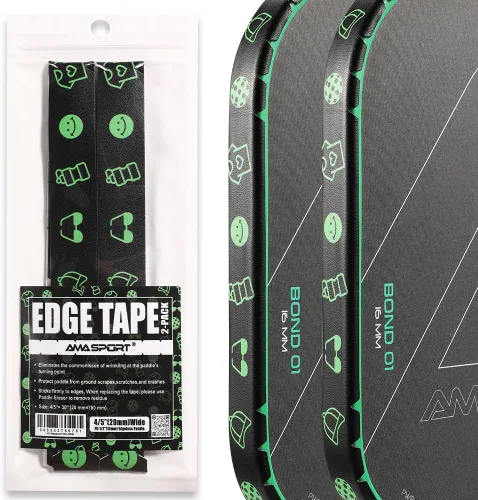 PICKLETECH Pickleball Edge Guard Tape – Pink Unicorn Pattern Edge Tape for Pickleball Paddle - Fit Perfectly Curved Edge - No Wrinkling Sonrisa verde