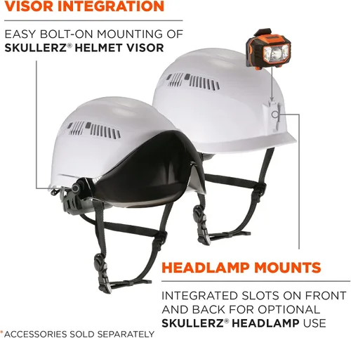 Miniatura 4 de Ergodyne Skullerz 8975 - Casco de seguridad Clase C, color blanco
