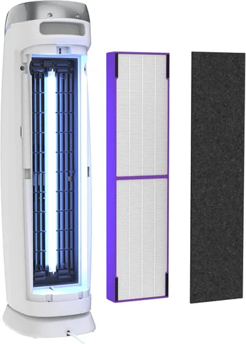 Miniatura 9 de GermGuardian Purificador de aire con filtro puro HEPA 13 para mascotas, elimina el 99.97% de los contaminantes, cubre habitaciones grandes de hasta