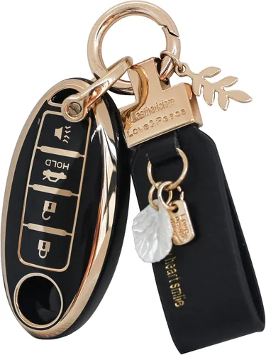 Miniatura 15 de Funda para llavero Nissan de 3 botones, funda inteligente para Altima Rogue Murano Pathfinder, carcasas de llaves con llavero, accesorios