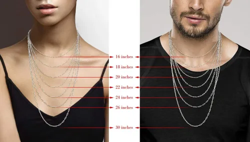 Miniatura 6 de Miabella Collar de cadena de eslabones de clip de plata de ley 925 maciza italiana de 0.098 in para mujeres y hombres, fabricado en Italia