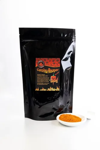 Miniatura 6 de Fiery Farms - Cápsulas enteras de pimienta roja extremadamente picante Carolina Reaper XXX Heat Complex sabor dulce afrutado – Cápsulas de chile