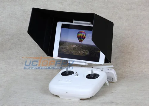 Miniatura 2 de SummitLink 7 pulgadas Tablet iPad mini parasol parasol negro con trípode compatible con DJI Phantom 4 Phantom 3 Professional Advanced DJI Inspire 1