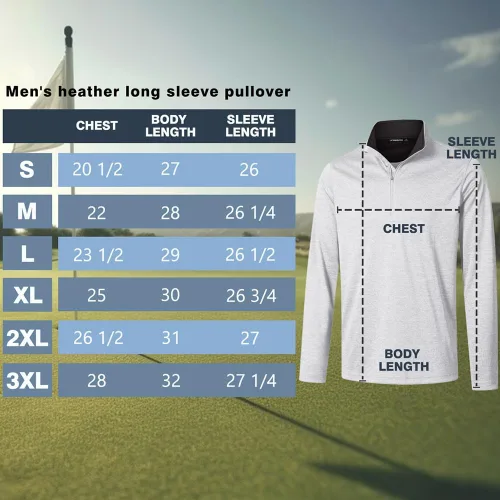 Miniatura 6 de Long Sleeve Golf Shirt Men 14 Zip Pullover Mens Long Sleeve Sun Protection Shirts UPF 50 Lightweight Athletic Pullover