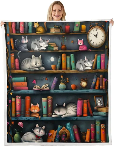 Miniatura 17 de Manta de perro salchicha de dibujos animados, bonita manta de felpa para decoración de sala de estar, flores de jardín en acuarela, sofá, cama