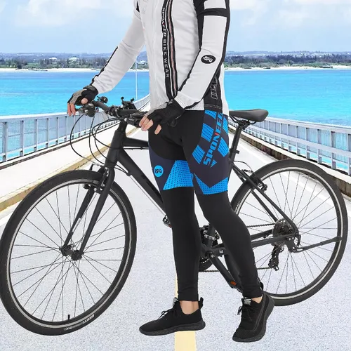 Miniatura 6 de sponeed - Mallas de ciclismo para hombre, acolchadas, 4D, para ciclismo de carretera