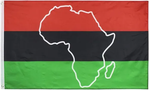 Miniatura 8 de Bandera afroamericana de liberación negra UNIA de 3 x 5 pies Afro US