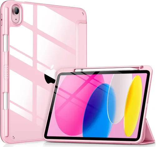 Miniatura 14 de VIKESI - Funda para iPad (A16) 11 pulgadas 2025 y iPad 10ª generación 10.9 pulgadas 2022, con parte trasera transparente y marco de TPU a prueba
