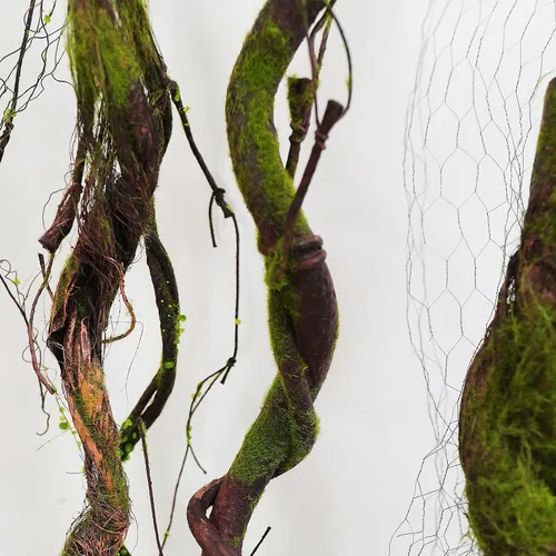 Miniatura 7 de Ramas de árbol artificiales suaves de espuma EVA mediana de 70.86", ramitas de tronco grueso, enredaderas falsas de liana ratán para colgar