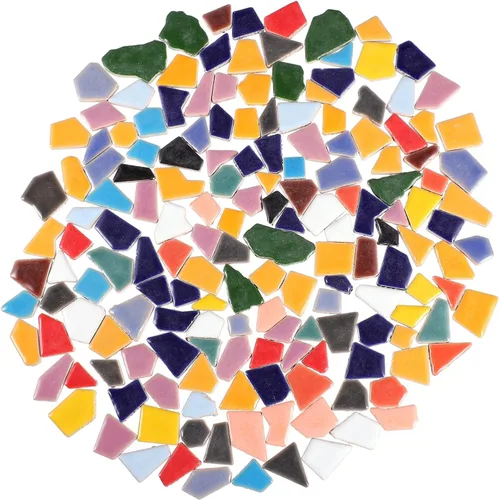 VILLCASE Azulejos de mosaico de cristal Marcos de fotos de mosaico de cerámica Azulejos de cerámica Decoración turquesa Azulejos de mosaico DIY