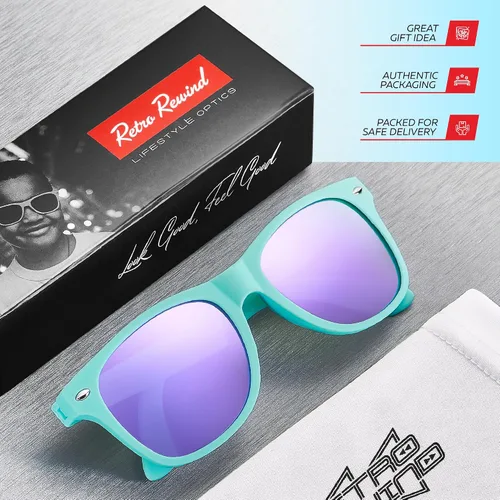 Miniatura 148 de Retro Rewind Lentes de sol para niños y niñas de 3 a 12 años, inastillables, UV400, lentes de sol para niños pequeños