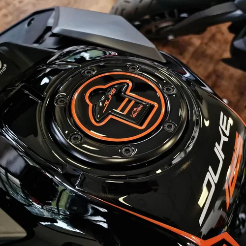Miniatura 8 de Adhesivos de resina para motocicleta 3D compatibles con KTM Duke 125 2021 2022. Protección del tanque contra impactos y arañazos. Adhesivos