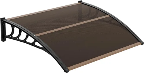 Miniatura 9 de VINGLI Toldo para Ventana Toldo para Puerta Exterior, 30" x 40" Toldos para Puertas Cubierta de Policarbonato Toldo para Puerta de Patio Protección