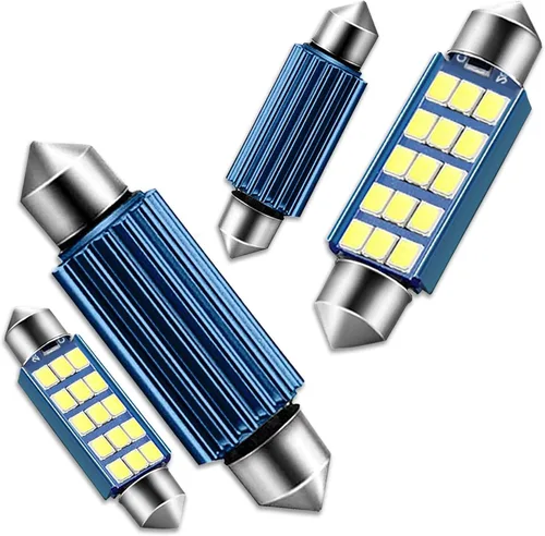 Miniatura 12 de Pack-2 focos LED extremadamente brillantes 578, 400 lm, 6500 K, chipsets 2835, 41 mm 42 mm (azul) para luces LED interiores de cúpula, mapa, puerta