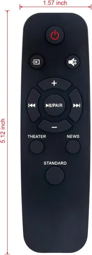 Miniatura 2 de NS-HMSB20 Reemplazo de control remoto para Insignia Mini Soundbar NS-HMSB20 NSHMSB20