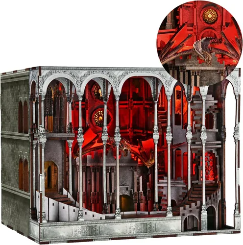 Miniatura 22 de MiniCity Kit de Rincón de Libros, Casa de Muñecas de Bricolaje Booknook, Kit en Miniatura para Estantería, Casas de Muñecas para Adultos