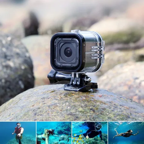 Miniatura 6 de Carcasa de buceo impermeable con accesorios de soporte para cámaras GoPro Hero 5/4/Session