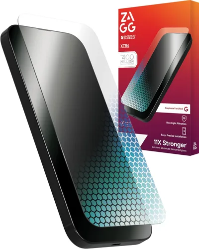 Miniatura 14 de ZAGG XTR5 - Protector de pantalla para iPhone 17 Pro Max, vidrio, protección contra la luz azul, 11 veces más fuerte, tecnología Eyesafe CPF60