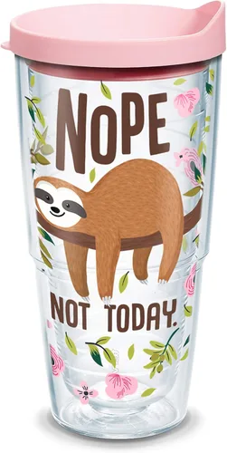 Miniatura 13 de Tervis Traveler Sloth Nope Not Today - Vaso de triple pared aislado para viajes, mantiene las bebidas frías y calientes, 20 onzas, acero inoxidable