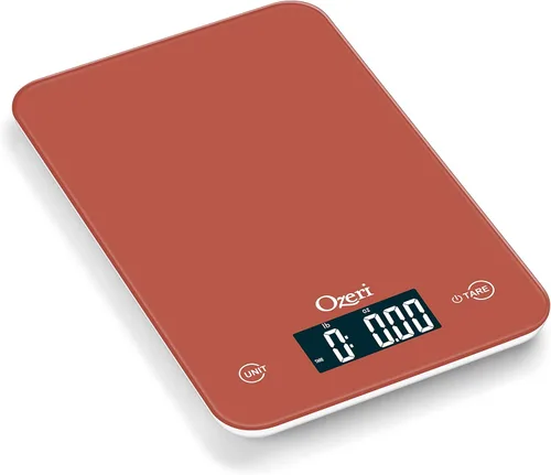 Ozeri Touch - Báscula digital profesional de cocina (edición de 12 libras) en vidrio templado