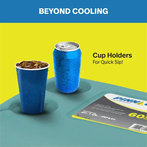 Miniatura 5 de Pinnacle Enfriador térmico de 20 litros – Enfriador duro portátil para campamento/picnic – Coolbox mantiene fresco durante 60 horas. con retención