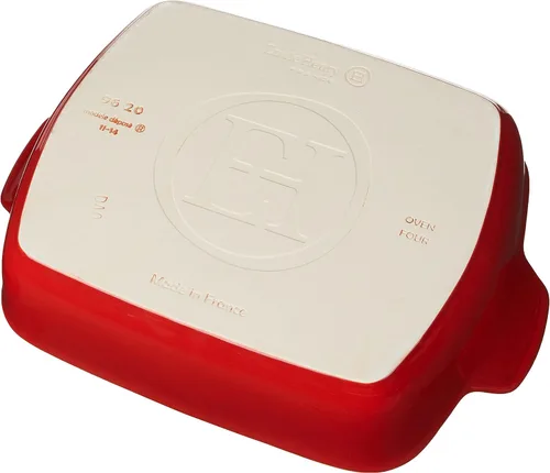 Miniatura 4 de Emile Henry Rouge - Panadero rectangular pequeño de 11 x 8 pulgadas Rojo (Rouge Red)