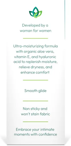 Miniatura 7 de pH-D Feminine Health Femme Glide Lubricante personal Fórmula hidratante a base de agua que incluye aloe vera orgánico, vitamina E y ácido