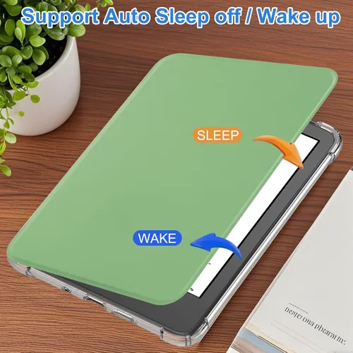 Miniatura 2 de HGWALP Funda para Kindle de 6 pulgadas (11ª generación-2024/2022), ultra transparente, suave, flexible, transparente, carcasa trasera de TPU
